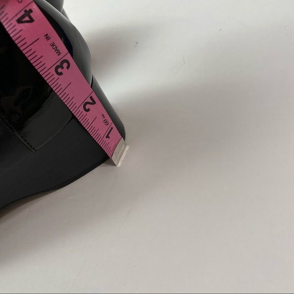 Geox Respira Black Floralie Round Toe Slip On Wedges with Bow Detail Size 9/39 - Picture 5 of 12